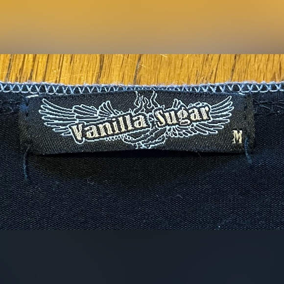 Vanilla Sugar black floral embellished women’s top. Size M. Very good condition - Picture 3 of 16